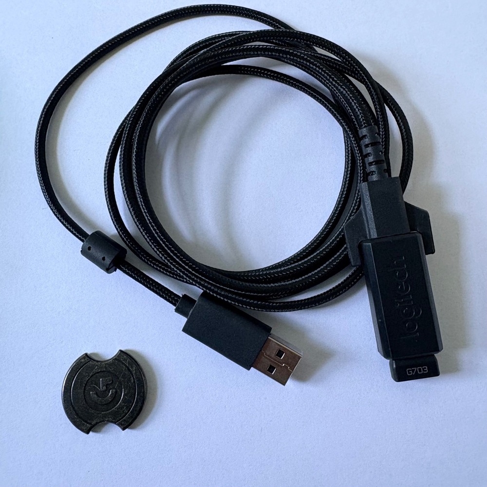 Logitech PARTS Charging Cable and Weight G703 Braided USB Gaming Mouse Accessory
